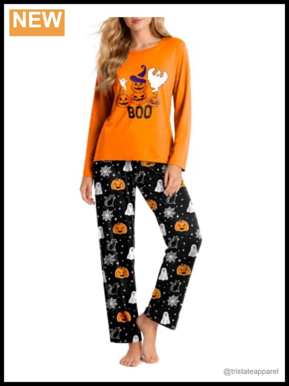 Women's Pajama Set 2 Piece Long Sleeve Lounge Sleepwear Soft Crewneck